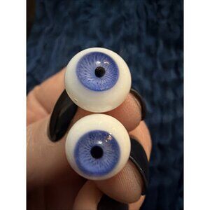 Glass Eyes Bright Blue Reborn Doll Supplies, 12 mm, Beautiful Color